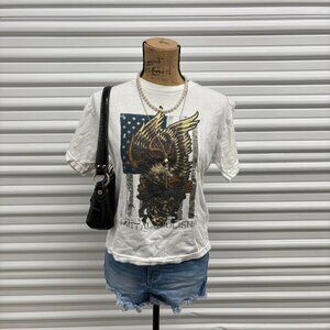 Y2K White Metal Mulisha Graphic Tee